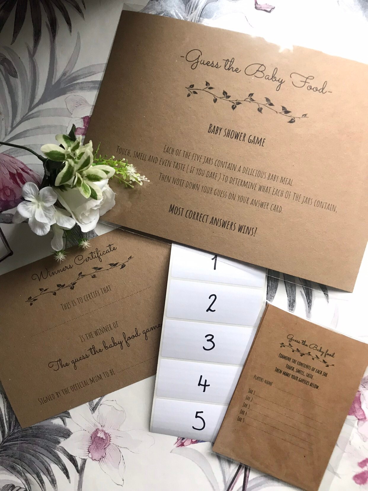 guess the baby food game rules