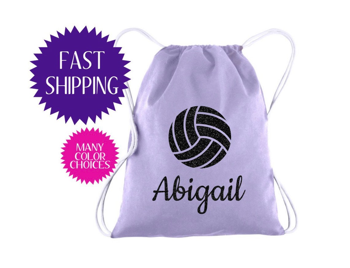 Volleyball Gifts Volleyball Drawstring Backpack Gift for Girls Etsy