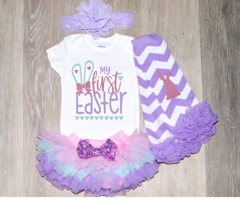 Baby Girl Easter Outfit 1st Easter Outfit Easter Outfit Baby Girl Easter for Newborns My First Easter Baby Easter Outfit