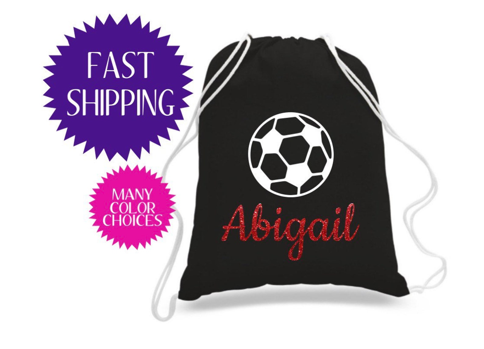 Girl Soccer Gifts Soccer Drawstring Bag Soccer Bag for Girls Etsy