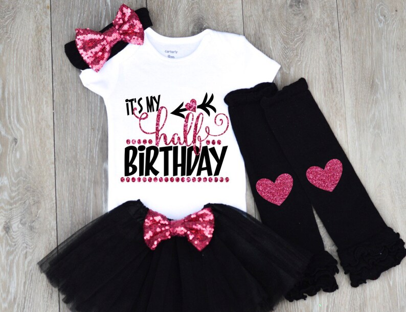 6 month birthday outfit girl