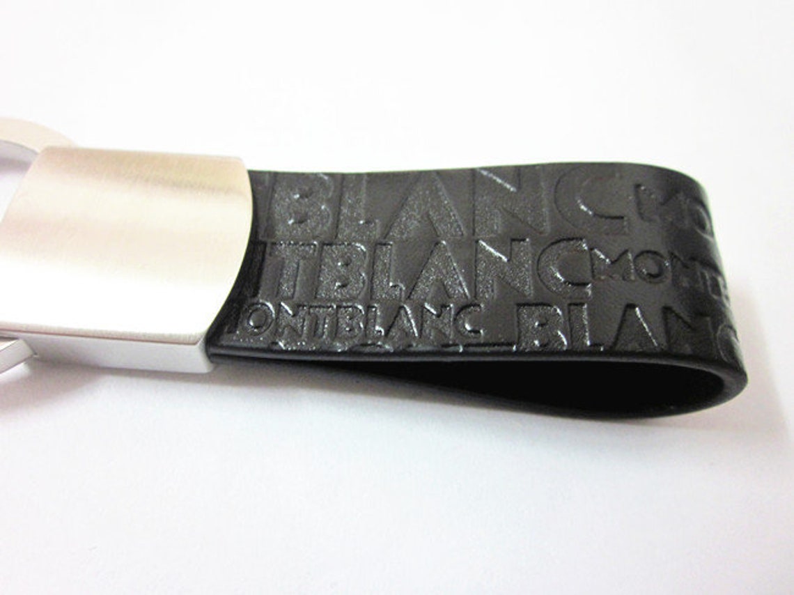 Mont Blanc key ring MontBlanc Key chain Leather 112693 NEW Etsy France
