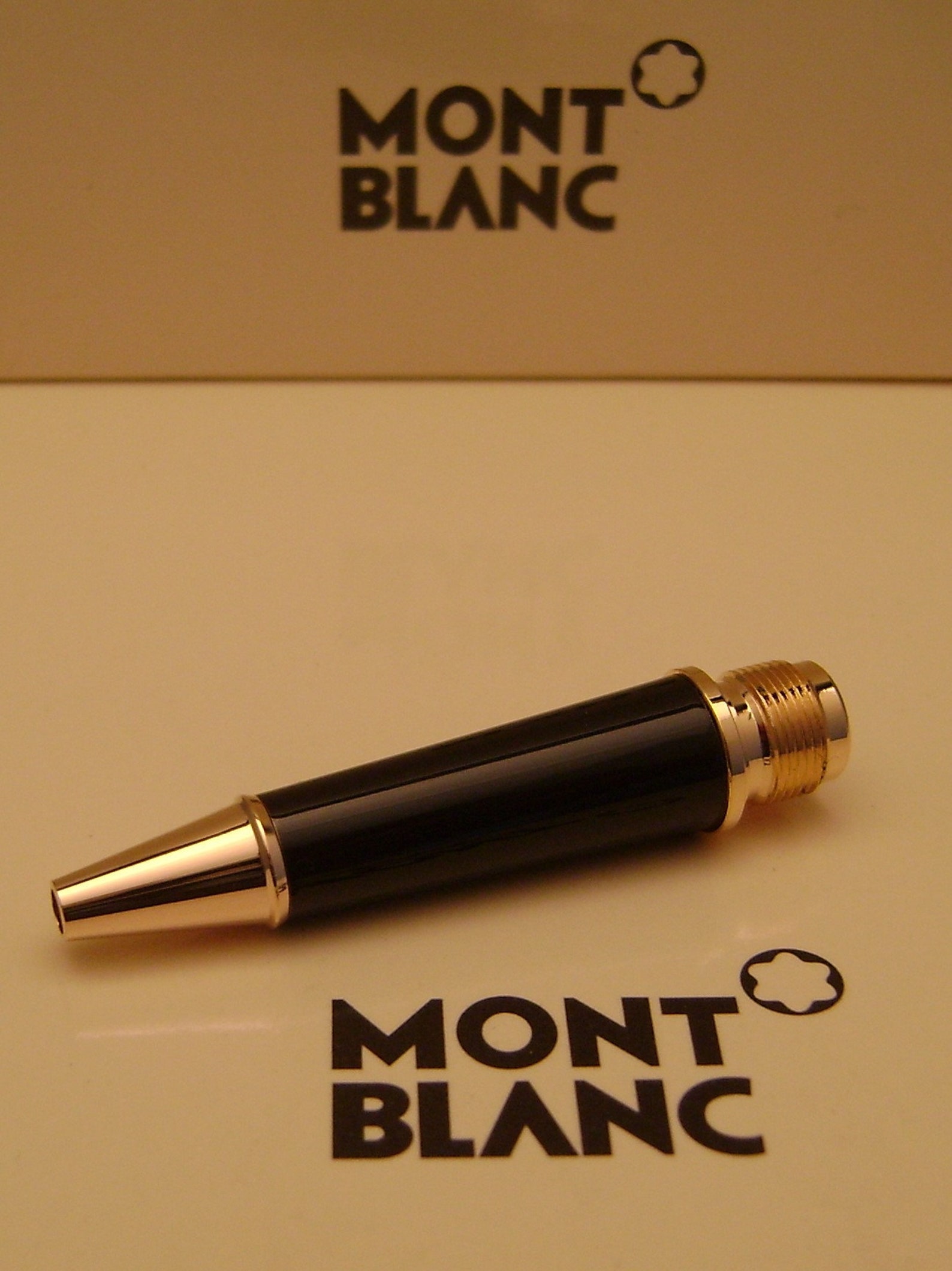 MontBlanc pen replacement parts Mont Blanc Lower Barrel Black Etsy