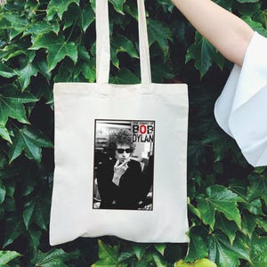 Bob Dylan Tote Bag: Vintage Music Artist Print, 100% Cotton