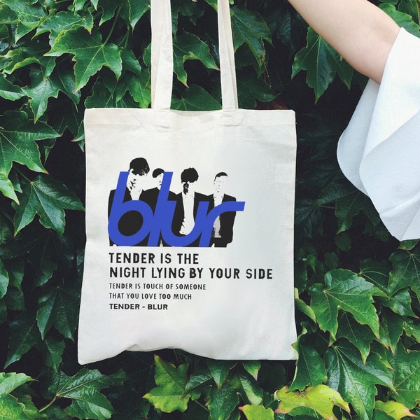 Bolsa de tela Blur Band: Impresión de la carátula del álbum Brit Pop