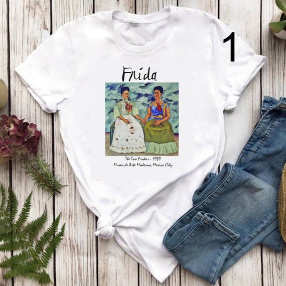 Frida Kahlo T-Shirt: The Two Fridas Art Print, Soft Cotton Tee