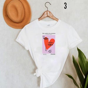 Picasso Art Women's Tee: Vintage Retro Painting, Soft Cotton T-Shirt image 1