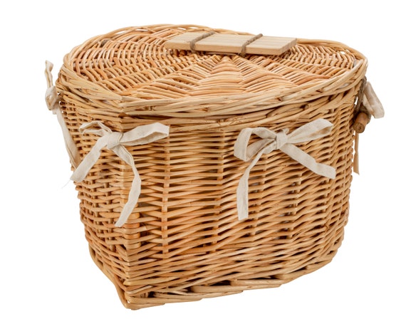 Handwoven Willow Heart Urn – Eco-Friendly Ash Casket – Eco Friendly – Handmade Memorial Keepsake – Human Ashes Urn- Single ashes Urn- Size A
