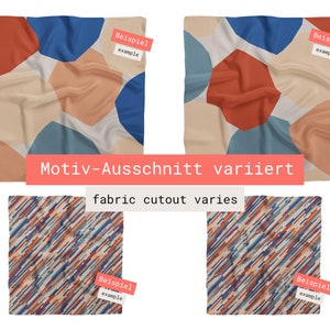 Furoshiki Set beige blau rot, japanisches Geschenktuch aus Baumwolle, nachhaltige Geschenkverpackung aus Stoff, Weihnachtsgeschenk verpacken Bild 9