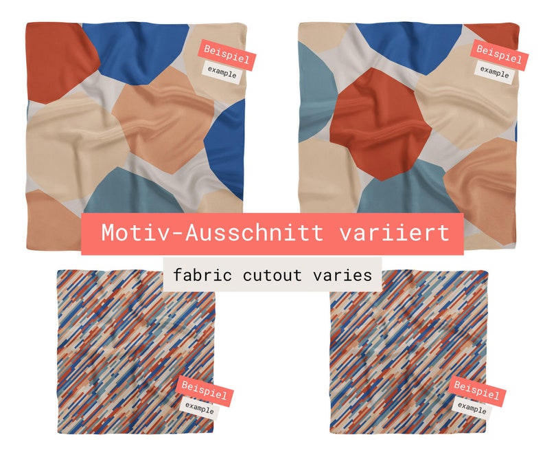 Furoshiki Set beige blau rot, japanisches Geschenktuch aus Baumwolle, nachhaltige Geschenkverpackung aus Stoff, Weihnachtsgeschenk verpacken imagem 9