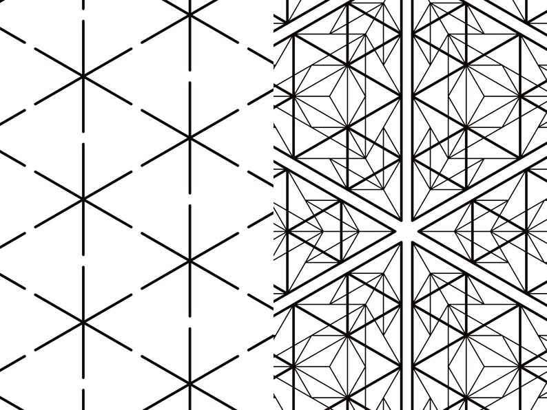 3 Sheets Gift Wrapping Paper Twosided Black and White Etsy