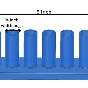 Chunky Yarn Blanket, 9" Knitting Loom, 3/4" Inch Peg, Sturdy Modular Blanket Loom, Chunky Yarn, 3D Print, Beginner Loom Kit, Easy to Store. image 3