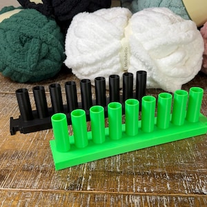 Chunky Yarn Blanket, 9" Knitting Loom, 3/4" Inch Peg, Sturdy Modular Blanket Loom, Chunky Yarn, 3D Print, Beginner Loom Kit, Easy to Store. image 9