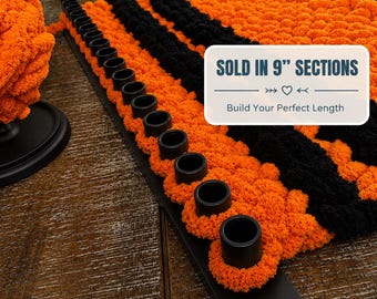 Chunky Yarn Blanket, 9" Knitting Loom, 1 Inch Peg, Sturdy Modular Blanket Loom, Chunky Yarn, 3D Print, Beginner Loom Kit, Easy to Store.