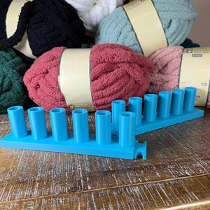 Chunky Blanket Knitting Loom, 1 inch peg Modular Blanket Loom for Bulky Yarn, DIY Chunky Knit Blanket Maker, Easy Beginner Knitting Tool