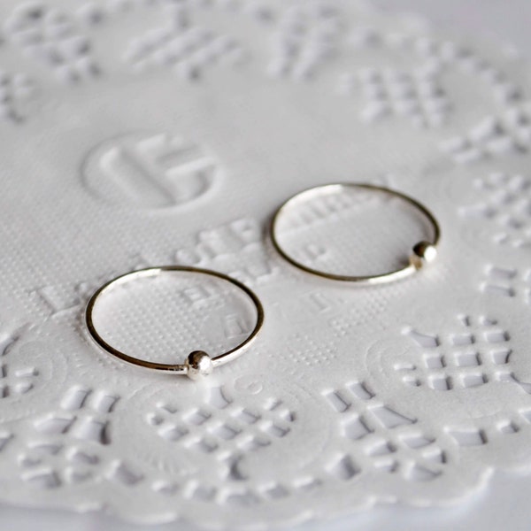 Sterling Silver Sleepers Earrings Etsy
