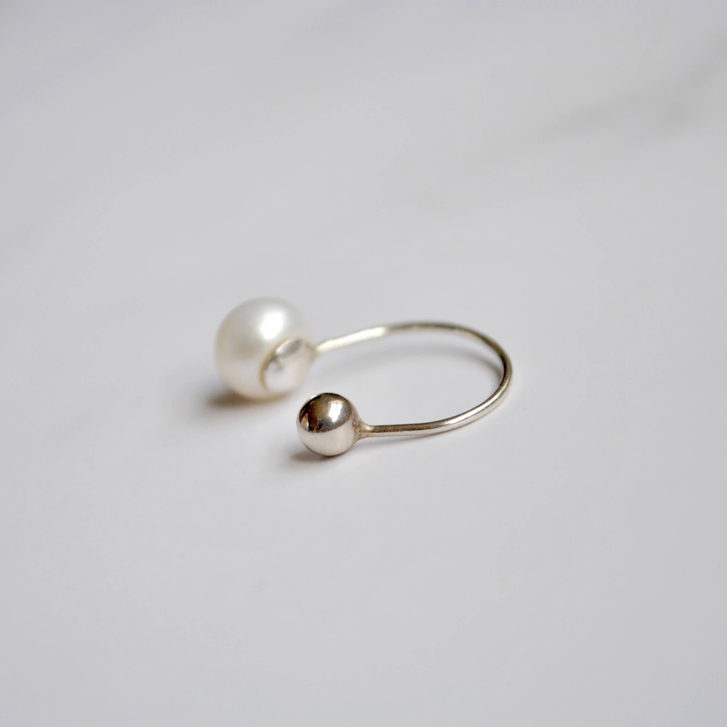 CSSE01 // Silver Hybrid Melting Ear Cuff / Earring