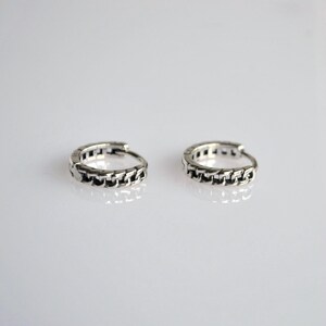 Silver Huggie Earrings