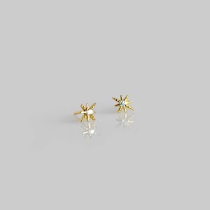 Christmas Star Stud Earrings in Sterling Silver Christmas Star Stud Earrings in Sterling Silver