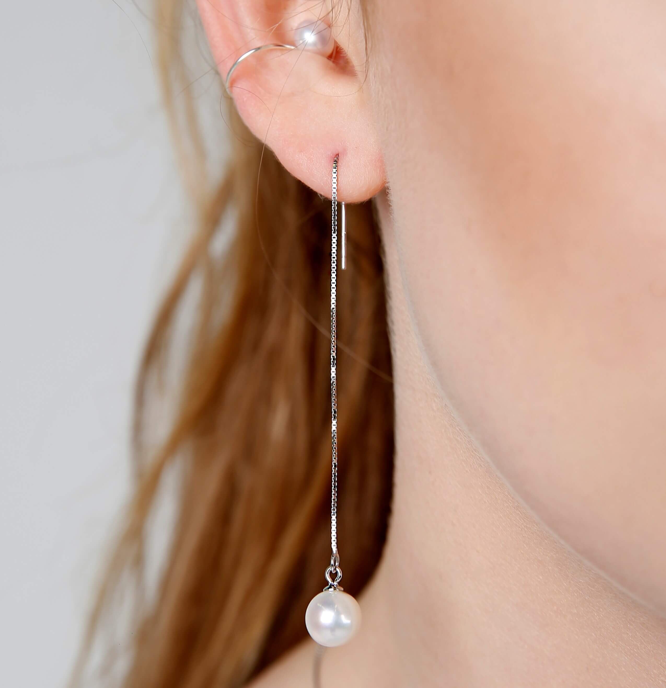 ピアス [LLOYD] Freshwater Pearl Long-Drop Gold & Silver Earrings IMG_273dd9copy_9fcb983a-7cb6-