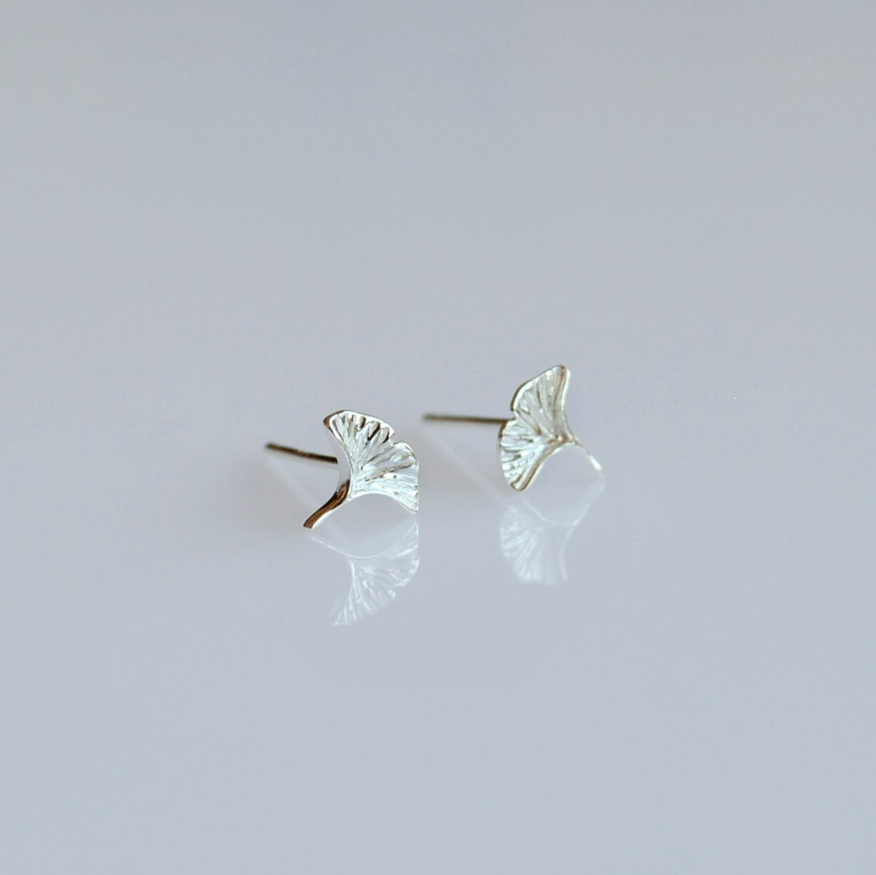 Orecchini Pendenti In Argento 925 Foglia Di Ginkgo Biloba - Ganci Jilpha A1121