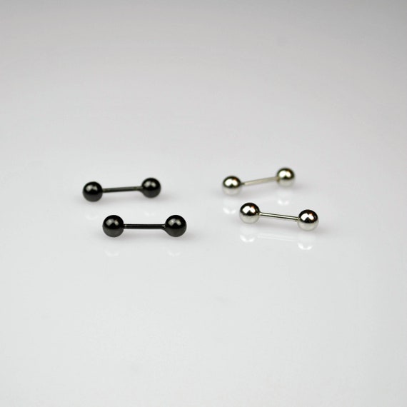 Tiny Stud Earrings Set Sterling Silver - Moonli Designs