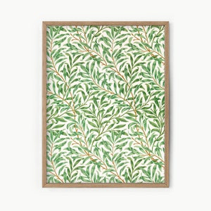 Willow bough by William Morris Botanical wall art Green leaves print  Farmhouse Decor Countryside style Kitchen wall art Gift for her