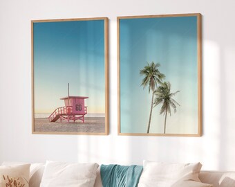 Beach Wall Art | Tropical Photography | Pastel Ocean Decor | Modern Coastal Home