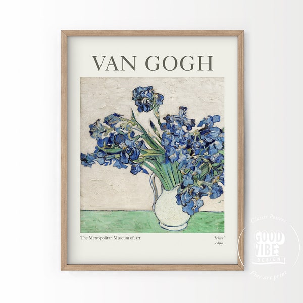 Van Gogh, Art Print, Floral Wall Art, Flower Painting, Bedroom Wall Art, Housewarming Gift, Office Decor, Wedding Gift, Van Gogh Poster