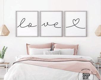 Above Bed Art Etsy