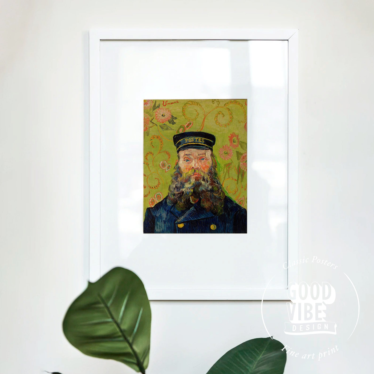 Vincent Van Gogh Portrait Vintage Wall Art Post Impression - Etsy