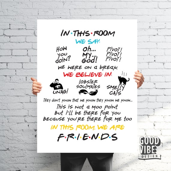Personalised Friends tv show Gift, You r The Rachel to My Monica Friends  Plaque