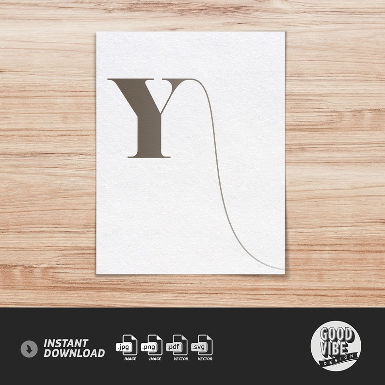Letter Y Svg Modern Monogram Svg Cut File Alphabet Vector Png Etsy