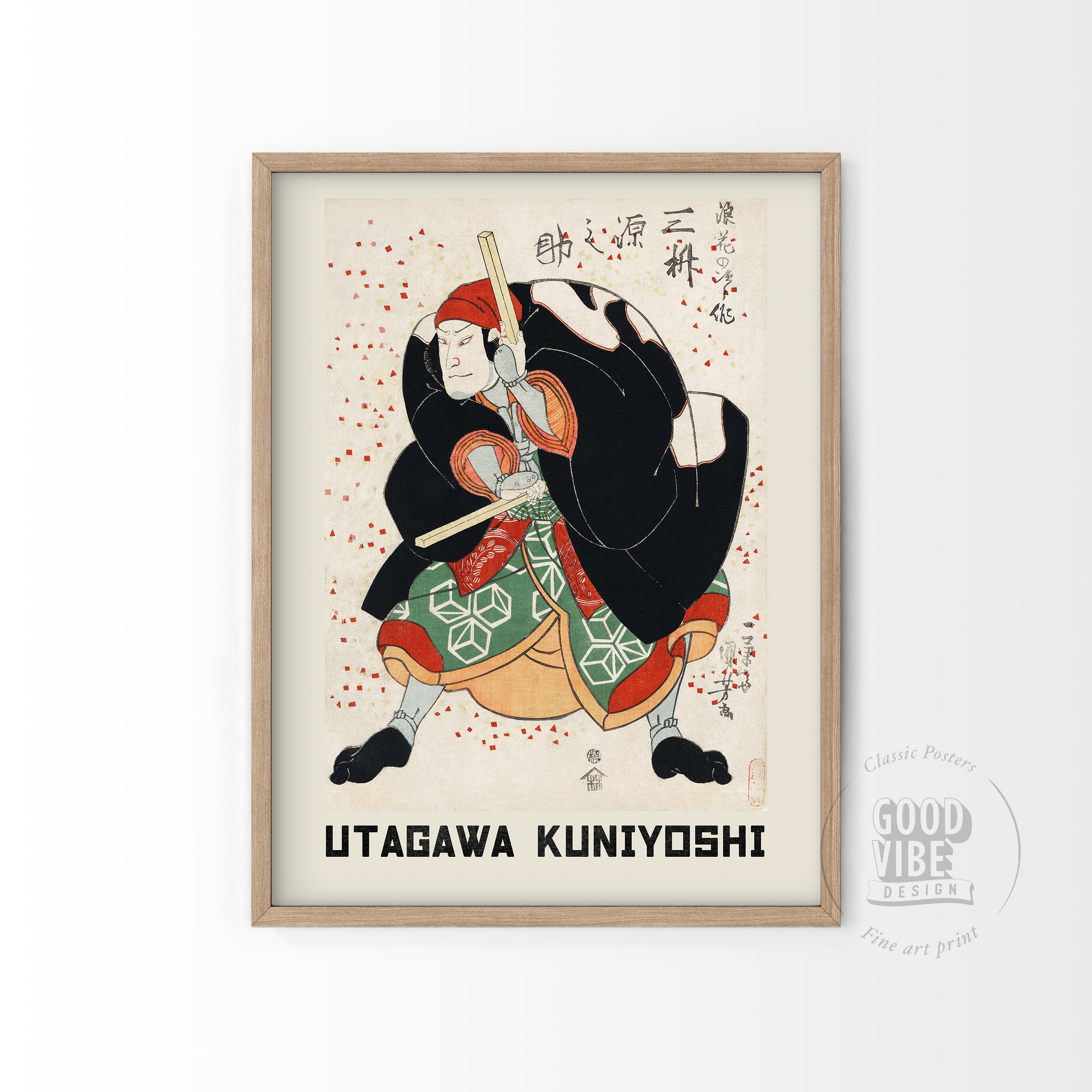Utagawa Kuniyoshi Japanese Samurai Art Print, Oriental Decor - Etsy