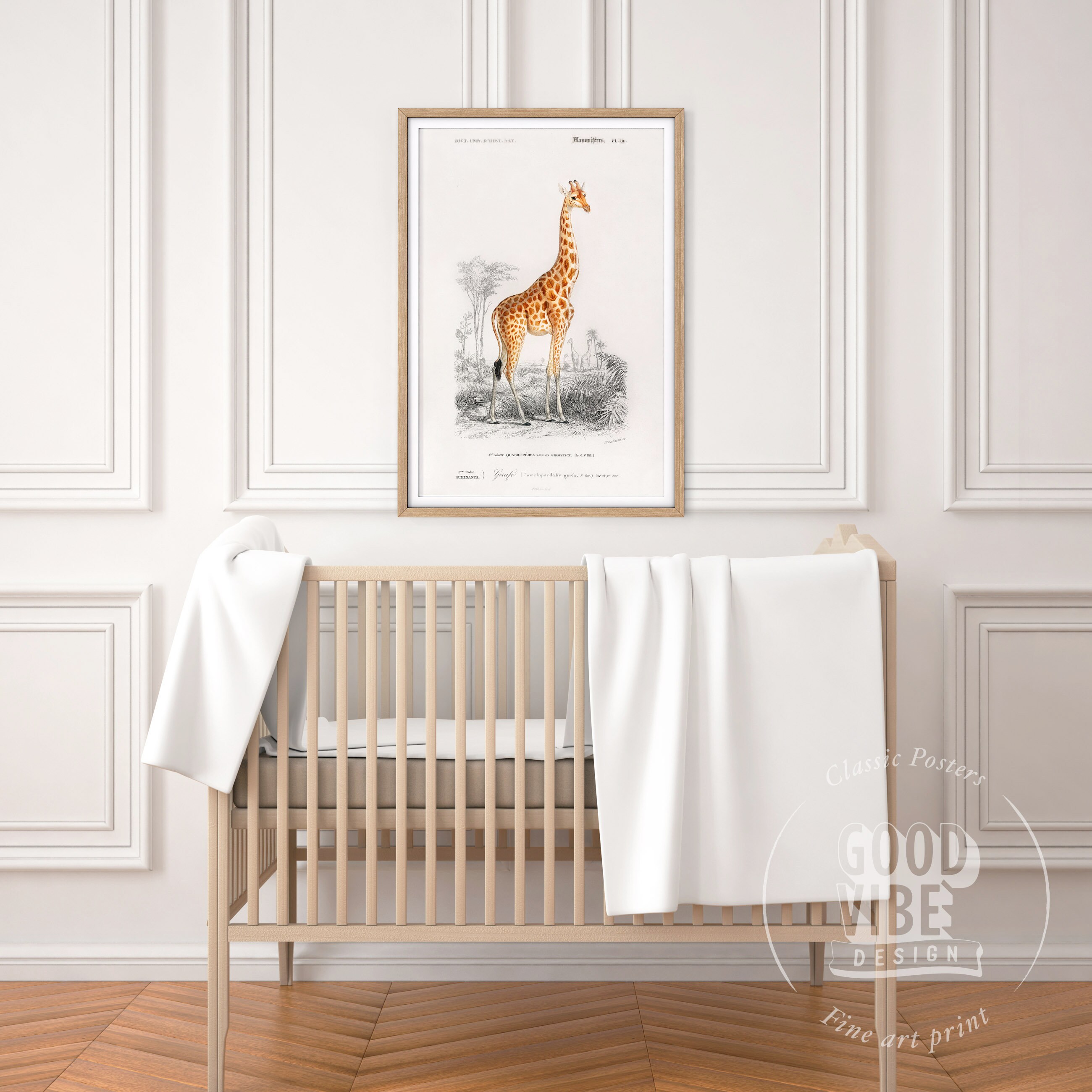 Giraffe Wandbild Kinderzimmer Giraffe Vintage Poster | Etsy