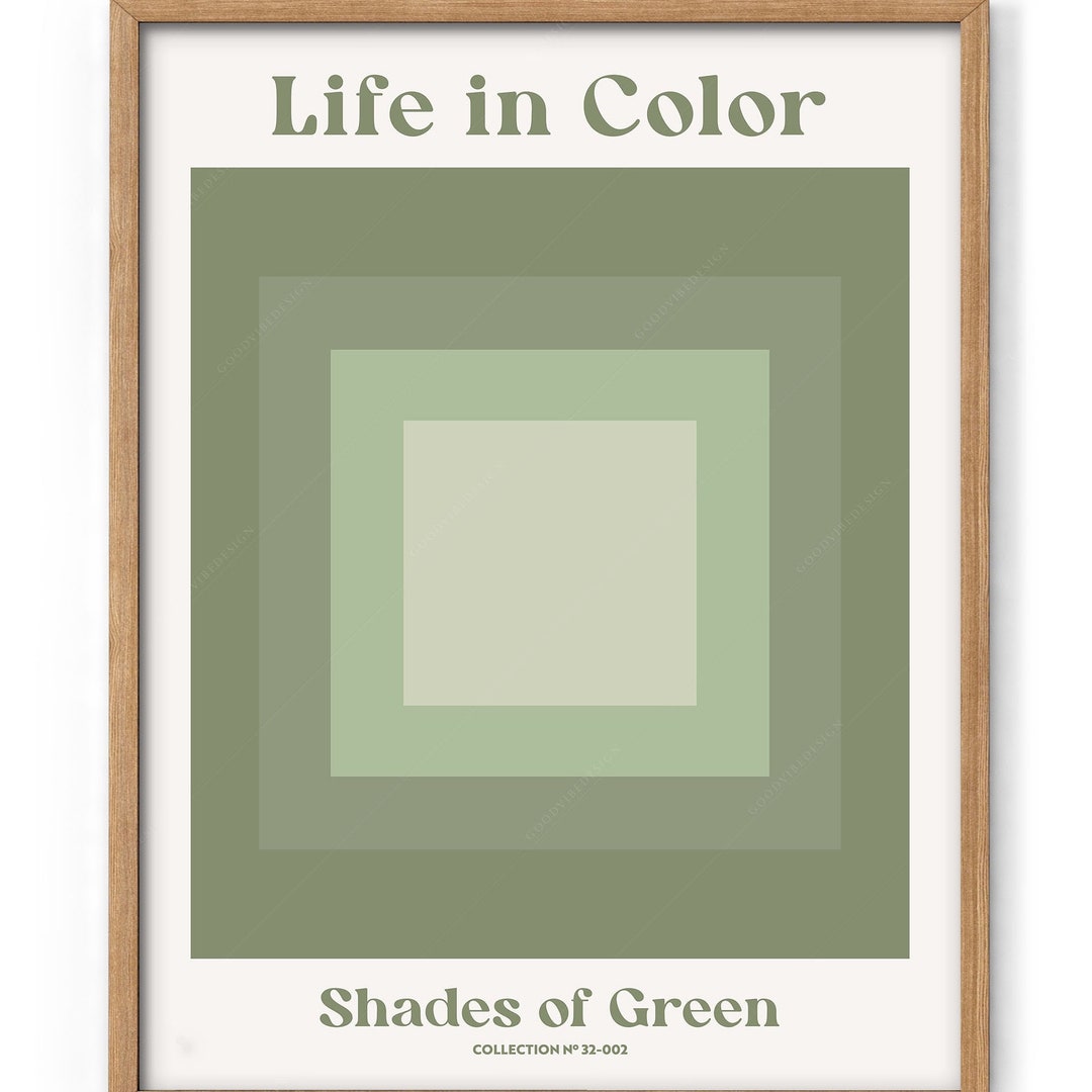 Mint Green Wall Art, Modern Wall Decor, Minimalist Artwork, Colorful