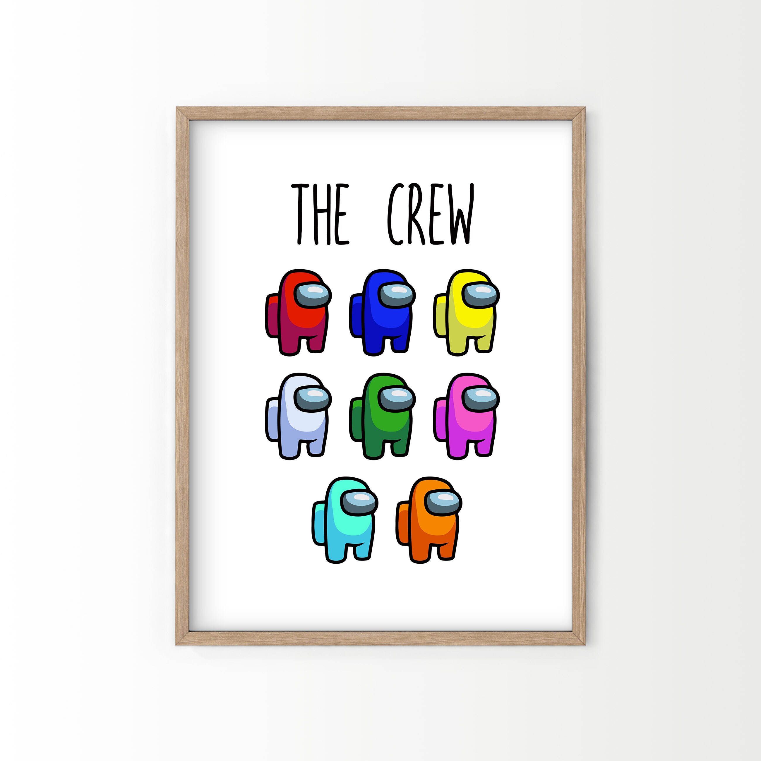 among us poster impostor print among us crewmate teen room etsy ireland