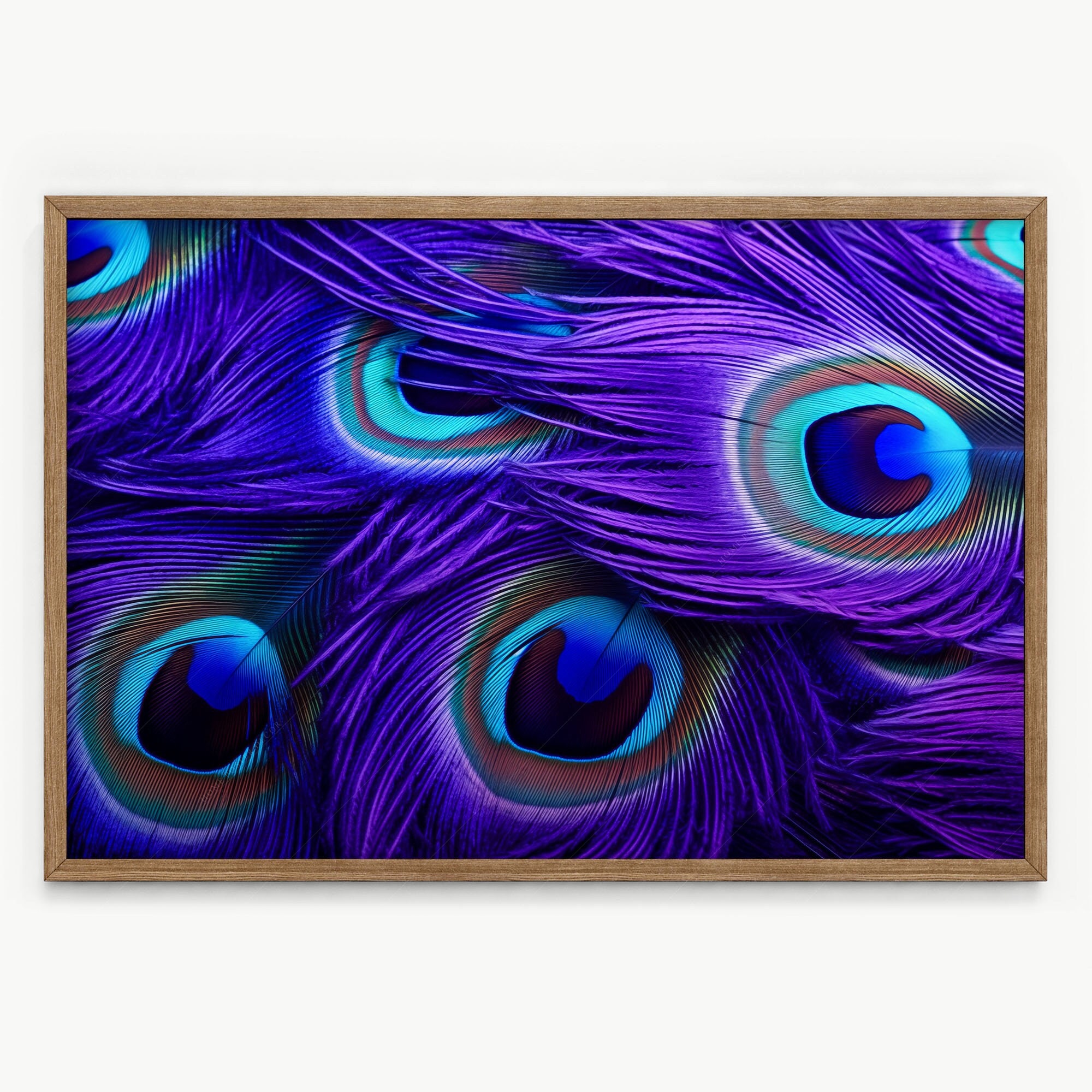 Colorful Peacock feathers photography abstract bird wings eyes vibrant  peacock painting blue green luxurious high class lady vibrant | Kids T-Shirt