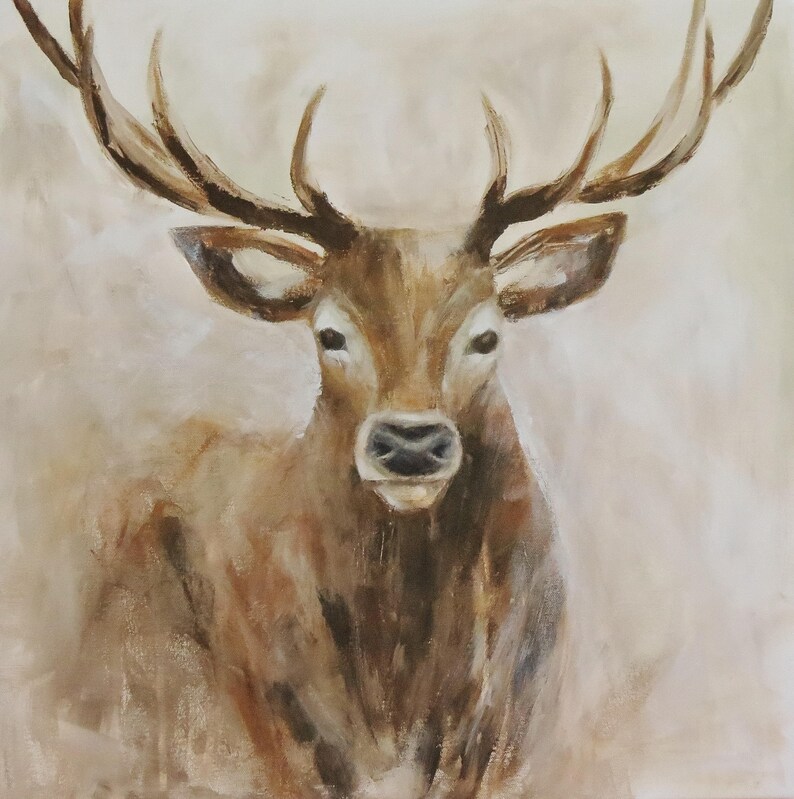 FRAMED Stag Print. Limited Edition Fine Art Giclee Print From Etsy
