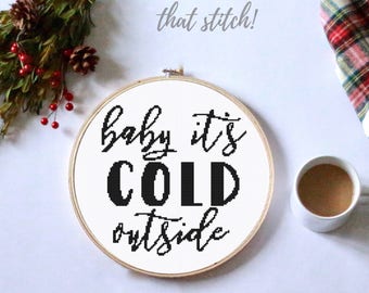 Christmas cross stitch, holiday cross stitch, cross stitch lyrics, christmas decor, modern counted cross stitch, christmas gift idea, #034