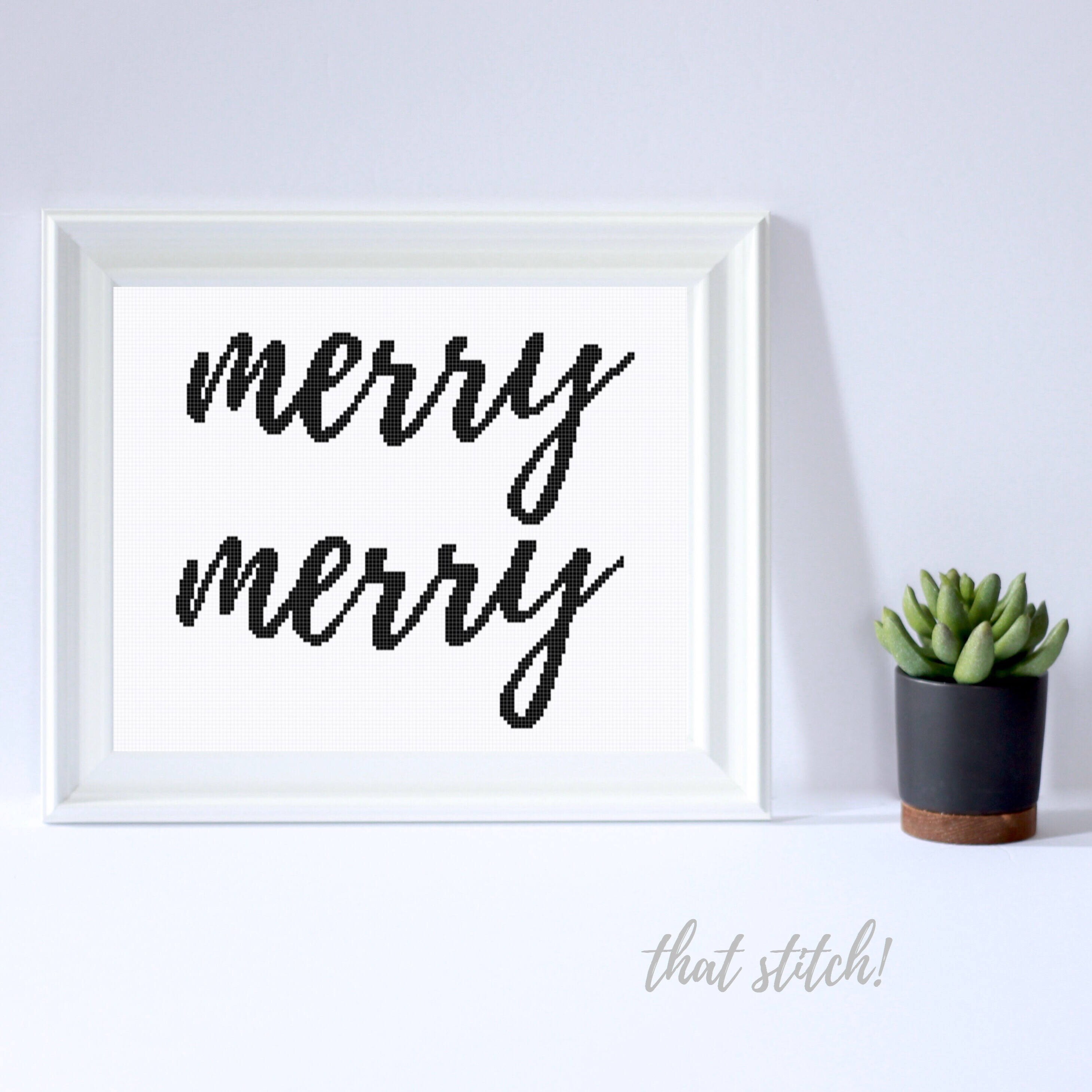 Christmas Counted Cross Stitch Cross Stitch Pattern - Etsy