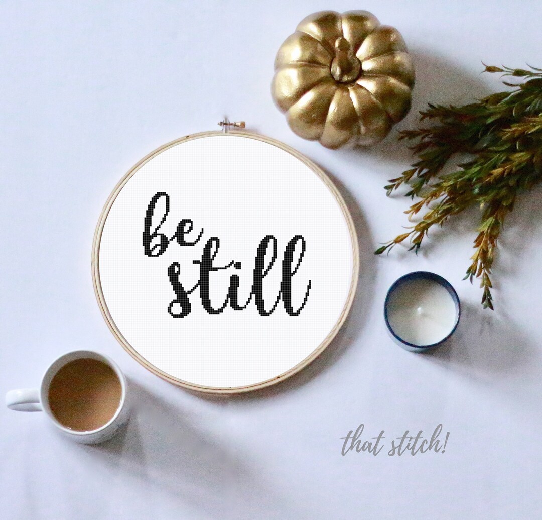 Inspirational Counted Cross Stitch Pattern, Scripture Cross Stitch ...