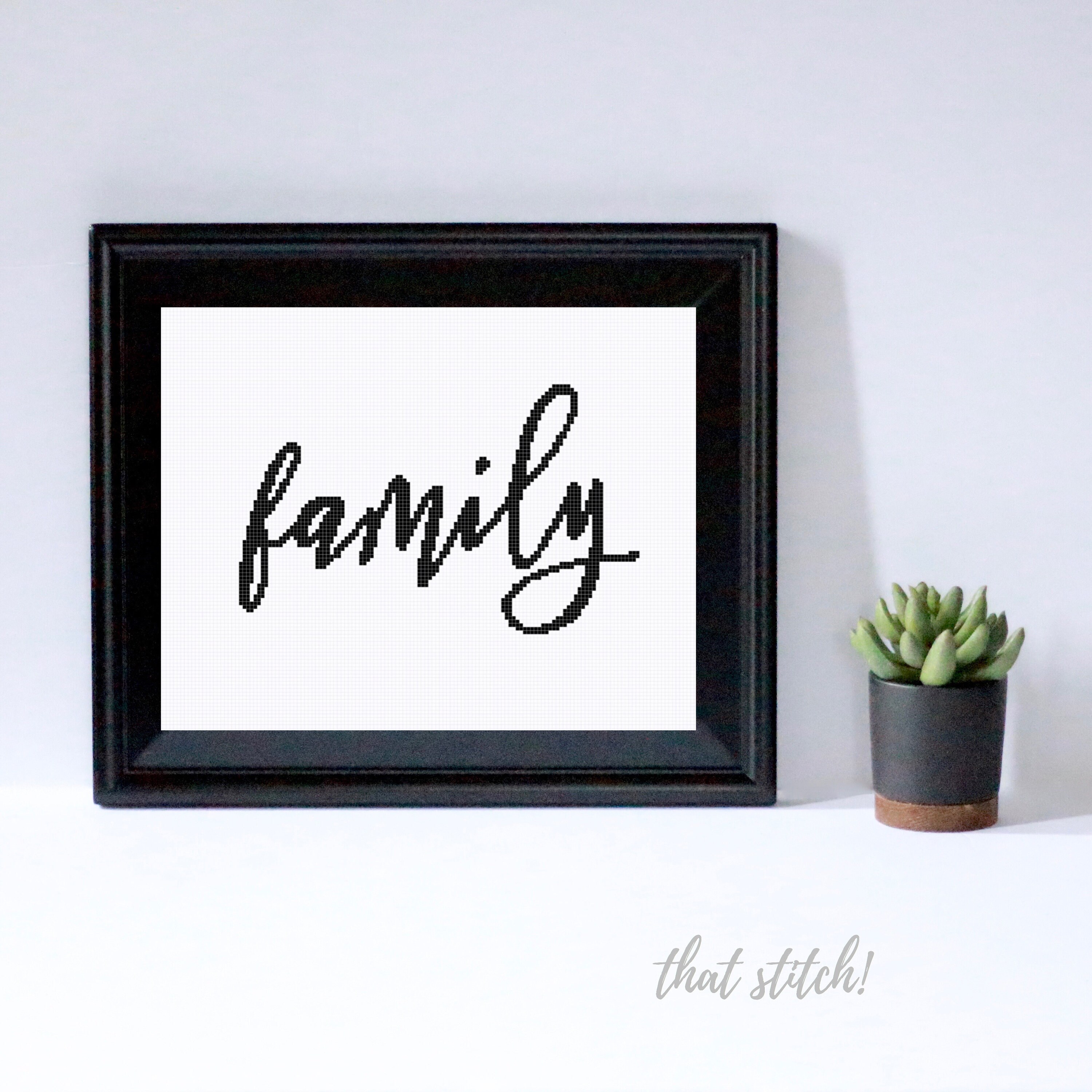 Family Cross Stitch Pattern Family Counted Cross Stitch Easy Etsy Gallery photo