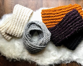 Infinity Scarf Cowl | Crochet Scarf | Chunky Cowl