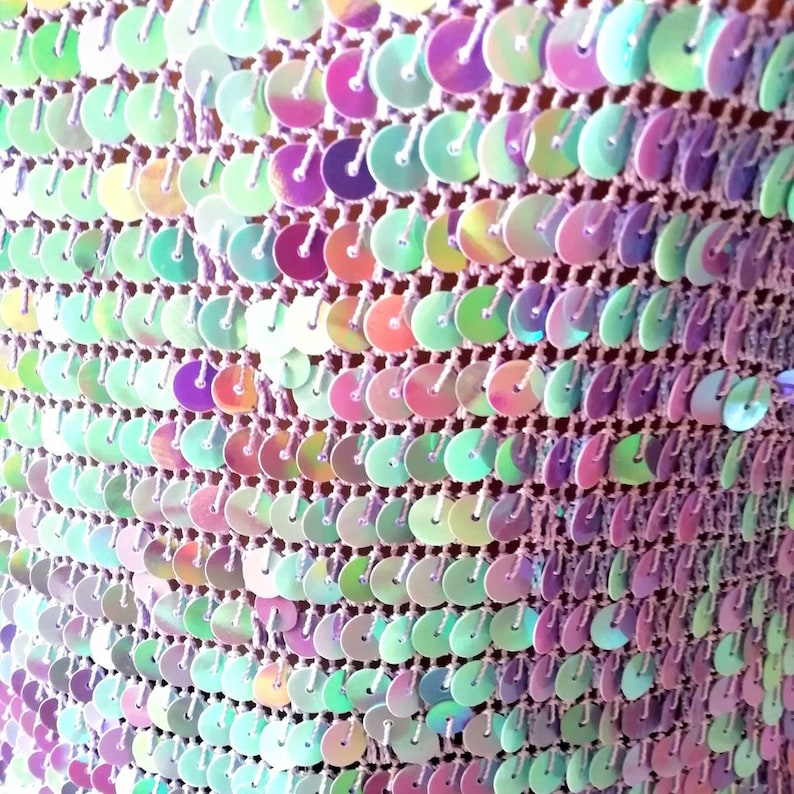 Vintage 90/'s Y2K Blue Purple Irridescent Sequins Mermaid Trophy Top by Dorothy Perkins Medium