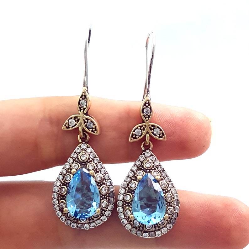 Retro Style Jewelry 925 Sterling Silver Ladies Earrings Hurrem Sultan E2392