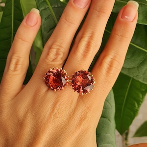 Ladies Alexandrite Double Love Ring 925 Silver Turkish Sultanite Jewelry Gift