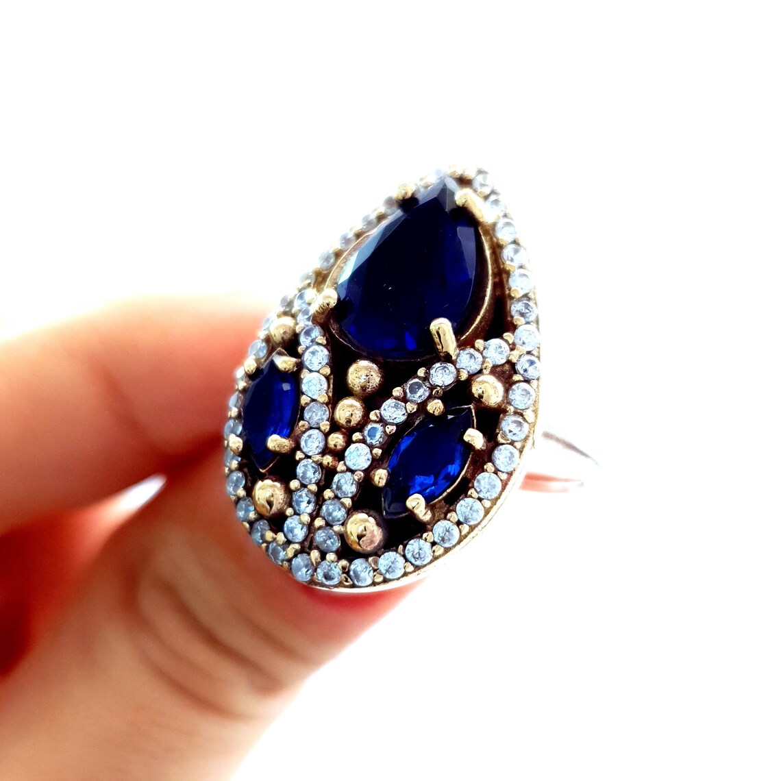 Hurrem Sultan Rings Turkish jewelry Ring Emerald silver Etsy