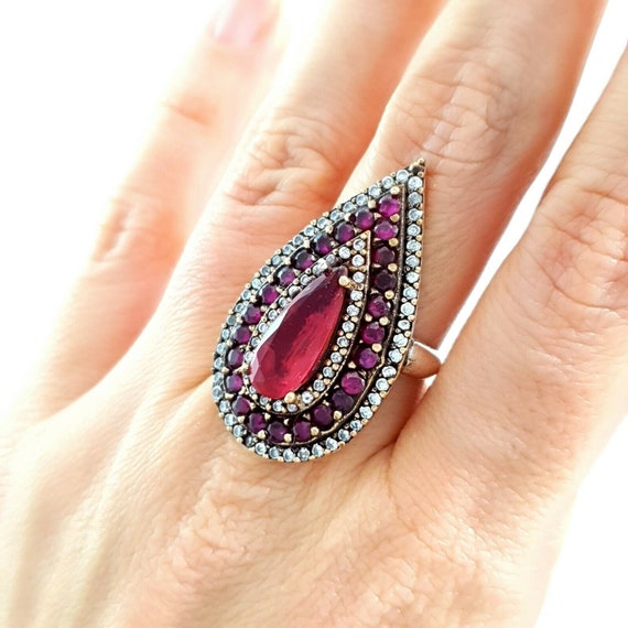 925 Sterling Silver Handmade Antique Turkish Amethyst Men's Ring Size 8-12 925 Sterling Silver Handmade Antique Turkish Amethyst Men's Ring Size 8-12