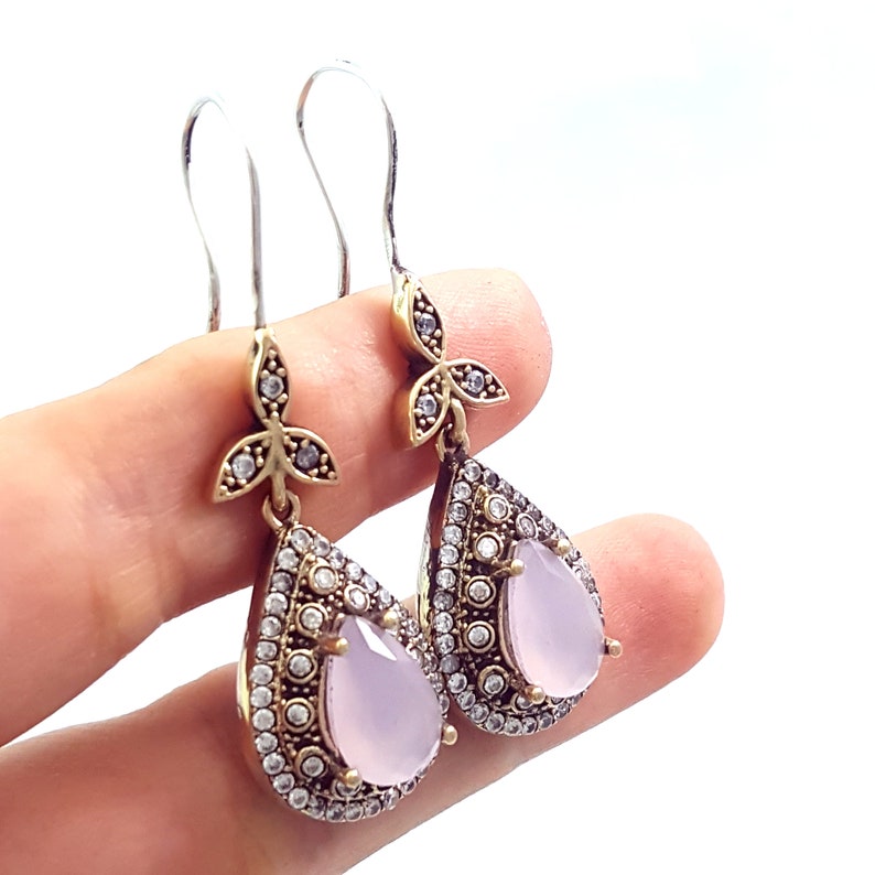 Retro Style Jewelry 925 Sterling Silver Ladies Earrings Hurrem Sultan E2392